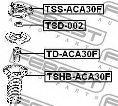 Подвеска амортизатора FEBEST TSS-ACA30F - изображение 1