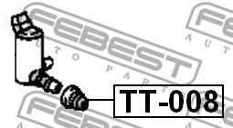 Ремкомплект уплотнительного кольца FEBEST TT-008 - изображение 1