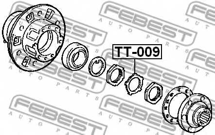Ремкомплект, ступица колеса FEBEST TT-009 - изображение 1