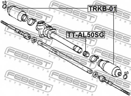 Подвеска рулевого управления FEBEST TT-AL50SG - изображение 1