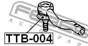 Ремкомплект, наконечник поперечной рулевой тяги FEBEST TTB-004 - изображение 1