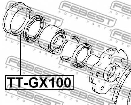 Ремкомплект, ступица колеса FEBEST TT-GX100 - изображение 1