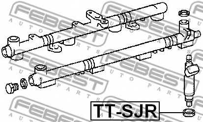 Прокладка корпуса форсунки FEBEST TT-SJR - изображение 1