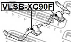 Опора стабилизатора FEBEST VLSB-XC90F - изображение 1