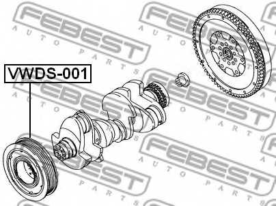Ременный шкив коленвала FEBEST VWDS-001 - изображение 1