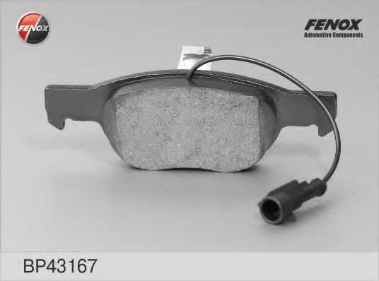Колодки тормозные дисковые передний для FIAT BRAVA(182), BRAVO(182) <b>FENOX BP43167</b> - изображение