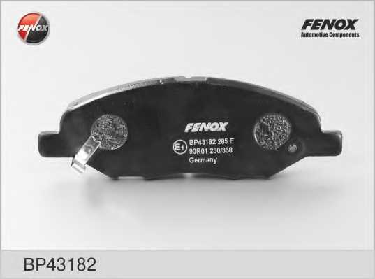 Колодки тормозные дисковые передний для NISSAN MICRA(K11), NOTE(E11), TIIDA(C11X) <b>FENOX BP43182</b> - изображение