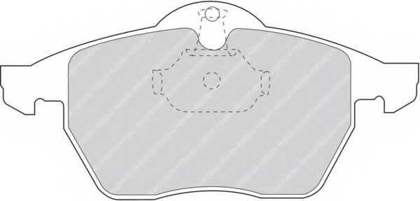 Колодки тормозные дисковые передний для CHEVROLET ASTRA, VECTRA / OPEL ASTRA, CALIBRA, VECTRA / SAAB 9-3, 9-5, 900 <b>FERODO FDB1068 / 21828</b> - изображение