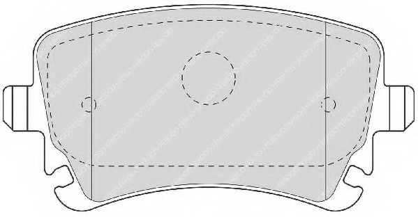 Колодки тормозные дисковые задний для AUDI A4(8E2, 8E5, 8EC, 8ED, 8H7, 8HE, B6, B7), A6(4B2, 4B5, 4F2, 4F5, 4FH, C5, C6), A8(4E#) <b>FERODO FDB1655 / 23326</b> - изображение 1