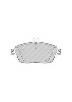 Колодки тормозные дисковые передний для MERCEDES A(W176), B(W242,W246), CLA(C117,X117), GLA(X156) <b>FERODO FDB4245 / 24869</b> - изображение