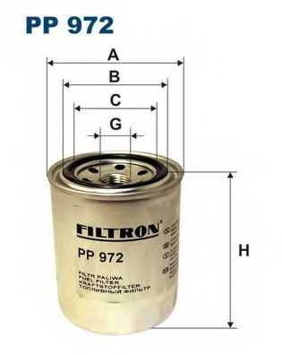 Фильтр топливный <b>FILTRON PP972</b> - изображение