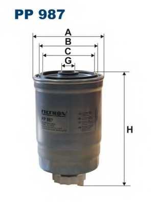 Фильтр топливный FILTRON PP987 - изображение
