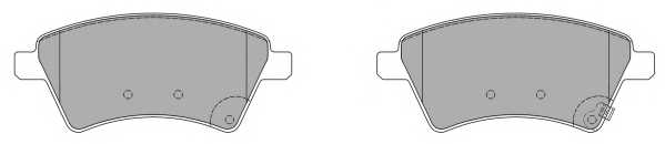 Колодки тормозные дисковые для FIAT SEDICI(FY#) / SUZUKI SX4(EY,GY) <b>FREMAX FBP-1546</b> - изображение