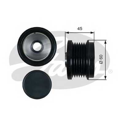 Механизм свободного хода генератора GATES OAP7155 - изображение Механизм свободного хода генератора GATES OAP7155 - изображение