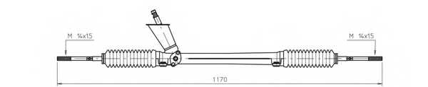 Рулевой механизм GENERAL RICAMBI WW4042 - изображение Рулевой механизм GENERAL RICAMBI WW4042 - изображение