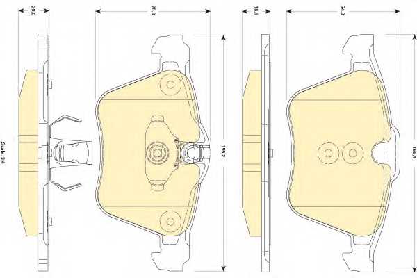 Колодки тормозные дисковые <b>GIRLING 6118352 / 24521</b> - изображение