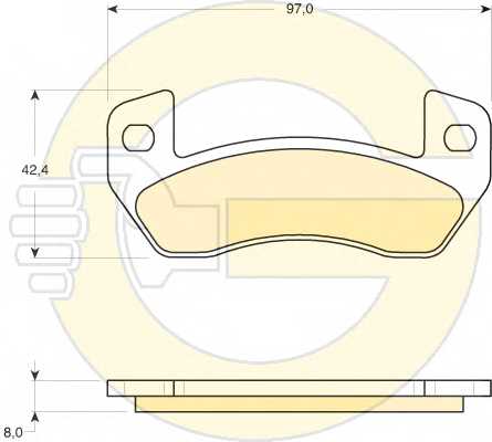 Колодки тормозные дисковые <b>GIRLING 6116809</b> - изображение