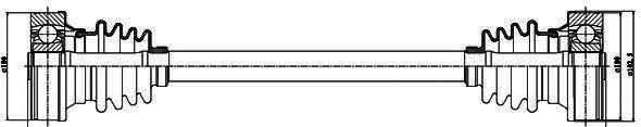 Приводной вал GSP GDS61005 / 261005 - изображение Приводной вал GSP GDS61005 / 261005 - изображение