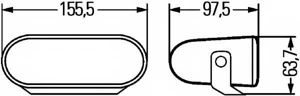 Комплект фар дальнего света HELLA FF 75 / 1FA 008 284-811 - изображение 1