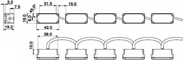 Комплект фар дневного освещения HELLA LEDayFlex II / 2PT 980 789-861 - изображение 1
