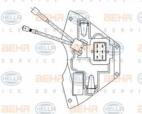 Регулятор вентилятора салона HELLA 5HL 351 321-171 - изображение