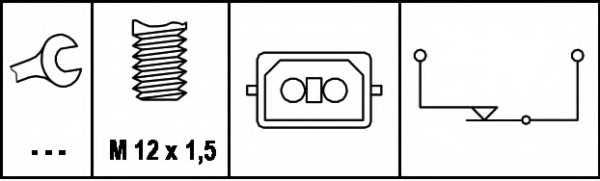 Выключатель фонаря сигнала торможения HELLA 6DD 008 622-161 - изображение 1