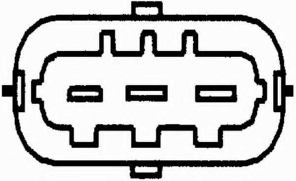 Датчик положения р/в <b>HELLA 6PU009163-841</b> - изображение 1