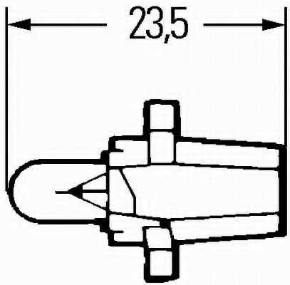 Лампа накаливания 12В 2Вт HELLA 8GA 007 997-091 - изображение 1