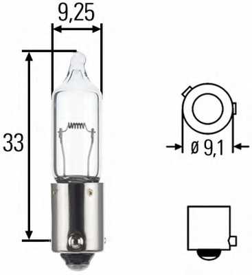 Лампа H21W 12V 21W HELLA 8GH 008 417-001 - изображение