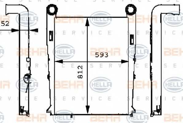 Интеркулер HELLA 8ML 376 724-071 - изображение