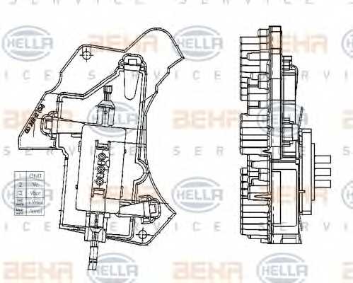 Регулятор вентилятора салона HELLA 5HL 351 321-011 - изображение