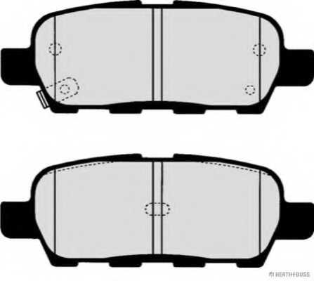 Колодки тормозные дисковые для INFINITI EX, FX, M35, M45 / NISSAN CUBE, JUKE, MURANO, QASHQAI, TIIDA, X-TRAIL <b>HERTH+BUSS JAKOPARTS J3611044</b> - изображение 1