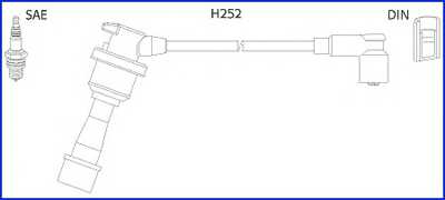 Комплект проводов зажигания HUCO 134480 - изображение