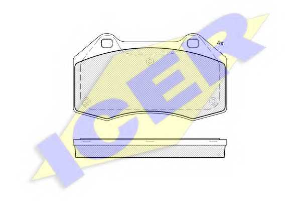 Колодки тормозные дисковые <b>ICER 181879 / 24162</b> - изображение 1