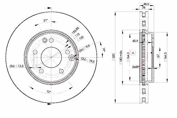 Тормозной диск ICER 78BD0411 - изображение