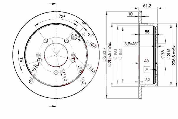 Тормозной диск ICER 78BD2907 - изображение