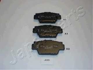 Колодки тормозные дисковые задний для HONDA NSX(NA) <b>JAPANPARTS PP-499AF</b> - изображение