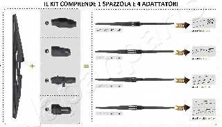 Щетка стеклоочистителя задняя JAPANPARTS SS-X28R - изображение 1
