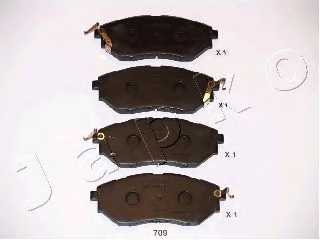 Колодки тормозные дисковые передний для SUBARU FORESTER(SJ), IMPREZA(G3,GH,GR), LEGACY(B13#,BL,BM,BP,BR), OUTBACK(BM,BR), TRIBECA(B9) <b>JAPKO 50709</b> - изображение