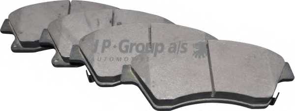 Колодки тормозные дисковые передний для CHEVROLET AVEO(T300), CRUZE(J300,J305,J308) / OPEL ASTRA GTC J, ASTRA <b>JP GROUP 1263602510</b> - изображение
