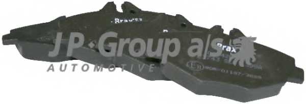 Колодки тормозные дисковые передний для MERCEDES E(S211,W211) <b>JP GROUP 1363600810</b> - изображение