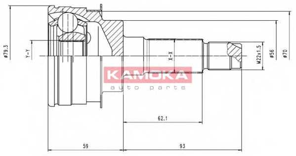 Шрус <b>KAMOKA 6476</b> - изображение Шрус <b>KAMOKA 6476</b> - изображение
