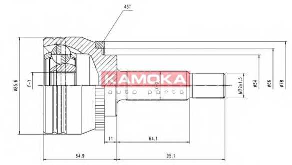 Шрус <b>KAMOKA 7056</b> - изображение