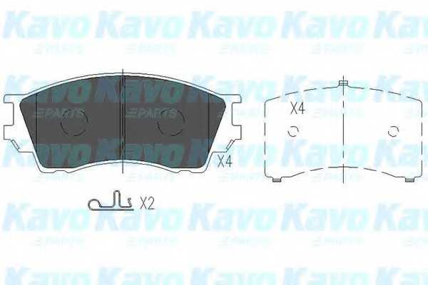 Колодки тормозные дисковые для MAZDA XEDOS 9(TA) <b>KAVO PARTS KBP-4529</b> - изображение