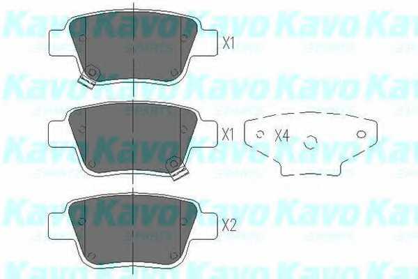 Колодки тормозные TOYOTA AVENSIS 03>/COROLLA VERSO 04> задние <b>KAVO PARTS KBP-9019</b> - изображение Колодки тормозные TOYOTA AVENSIS 03>/COROLLA VERSO 04> задние <b>KAVO PARTS KBP-9019</b> - изображение