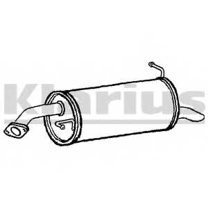 Глушитель выхлопных газов конечный KLARIUS 210810 - изображение