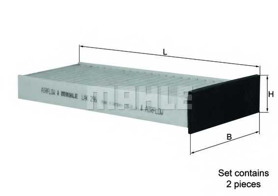 Фильтр салонный KNECHT 72352922 / LAK 296/S - изображение