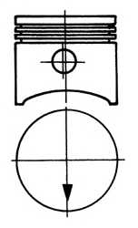 Поршень KOLBENSCHMIDT 90606610 - изображение