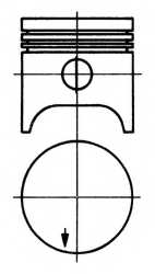 Поршень KOLBENSCHMIDT 91315700 - изображение