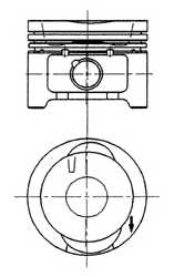 Поршень KOLBENSCHMIDT 92228620 - изображение Поршень KOLBENSCHMIDT 92228620 - изображение